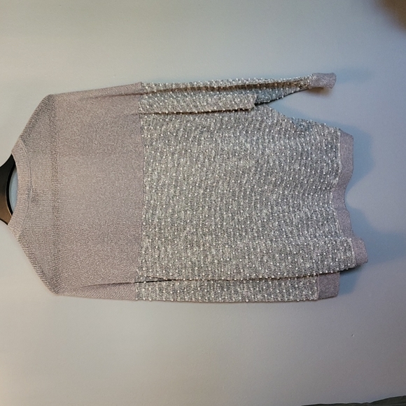 Sparkle & Fade Women's Gray Textured Cardigan | Size Large - Picture 4 of 4